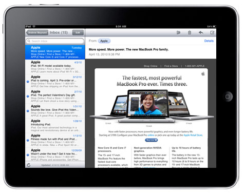 Email Ipad